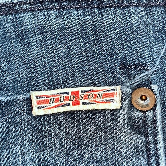 Men's 31 HUDSON CLIFTON 5 POCKET BOOT MEDIUM WASH BLUE DENIM JEANS MADE IN USA - Picture 10 of 14